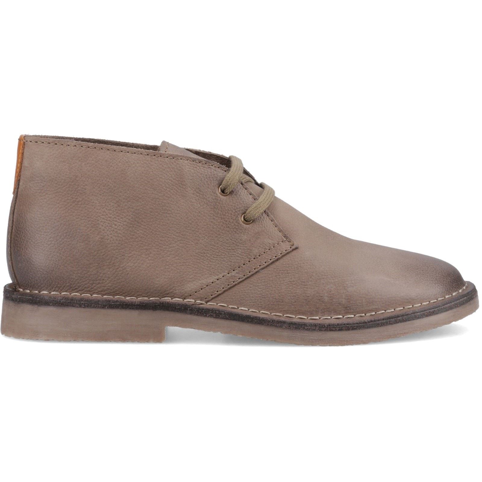 Hush Puppies Samuel Leather Men's Stone Ankle Boots