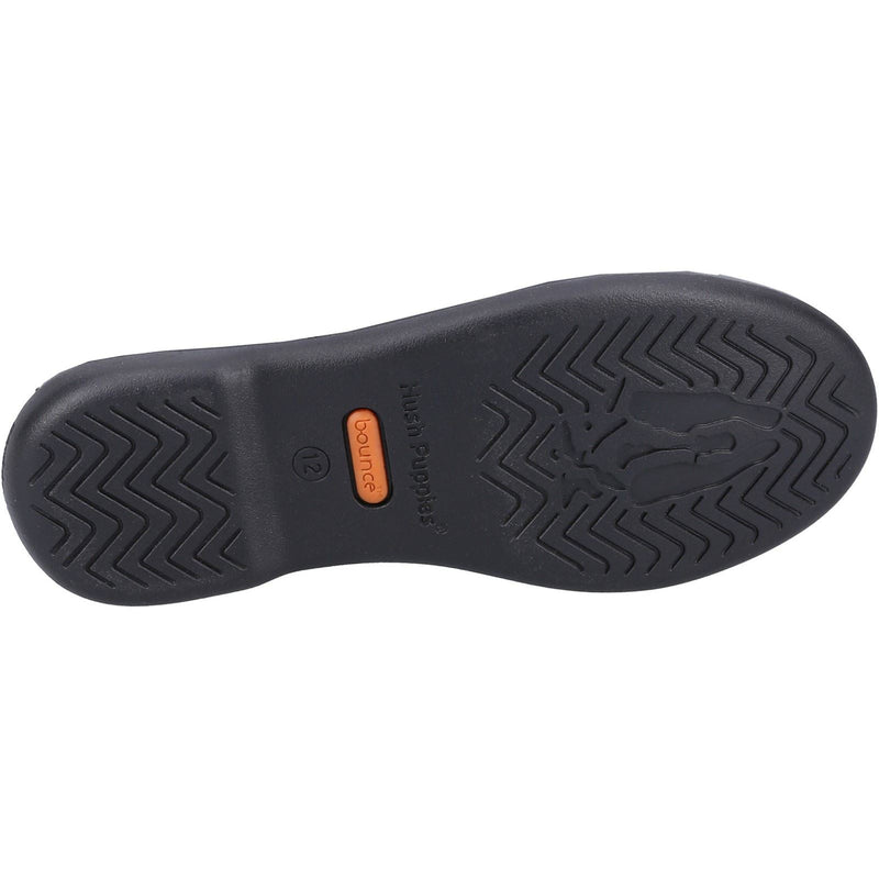 Hush Puppies Bridget Leather Junior Black Brogues