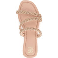 Dune Lassa Synthetic Women's Nude Sandals