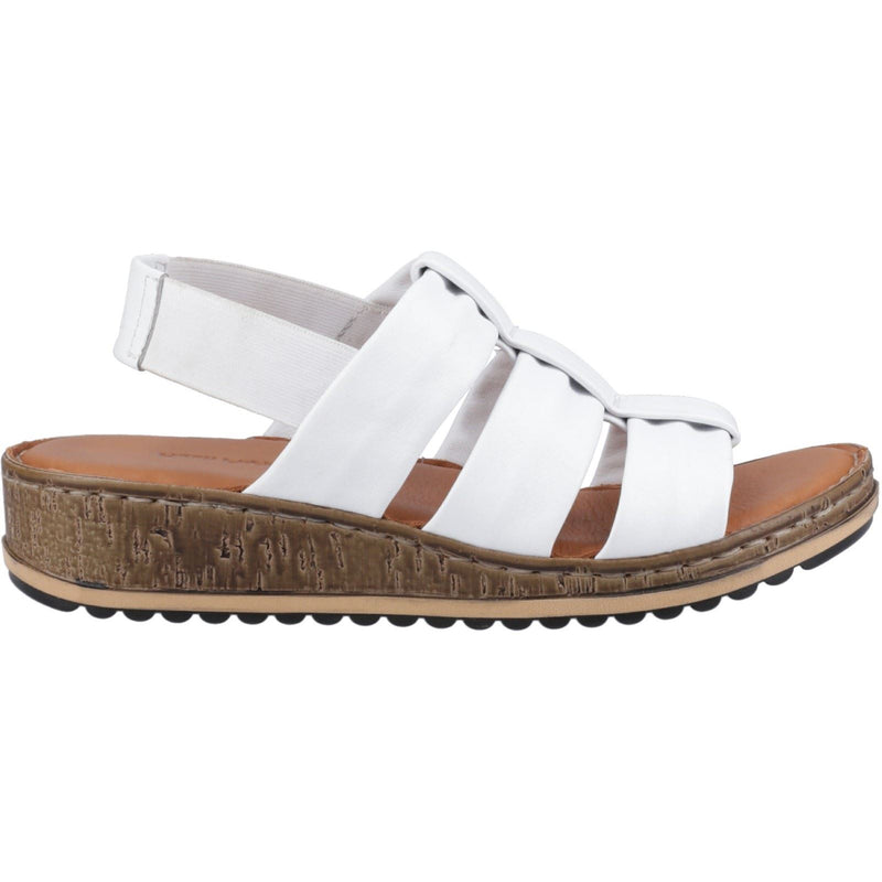 Hush Puppies Eden Gladiator Leather Women's White Sandals