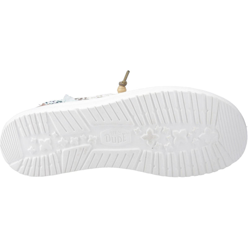 HEYDUDE Wendy Disco Cow Cotton Women's Tan Loafers