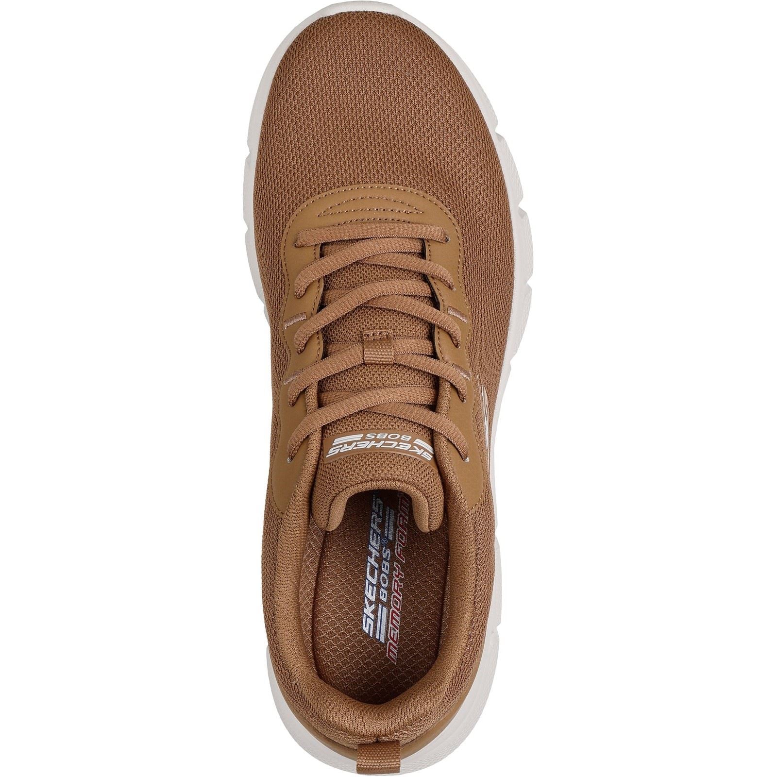 Skechers BOBS B Flex Icy Edge Textile Men's Chestnut Trainers