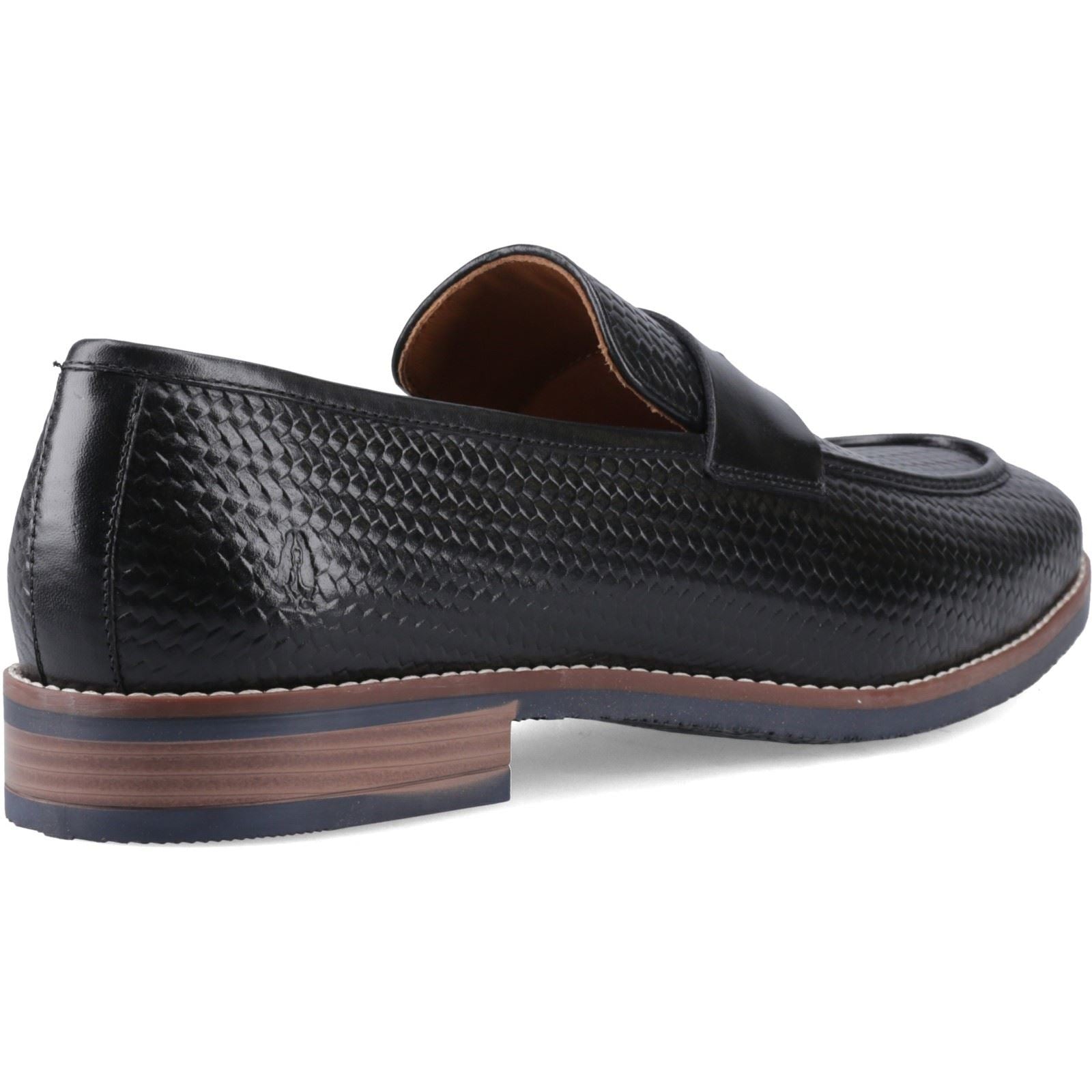Hush Puppies Mitchell Leather Men's Black Loafers