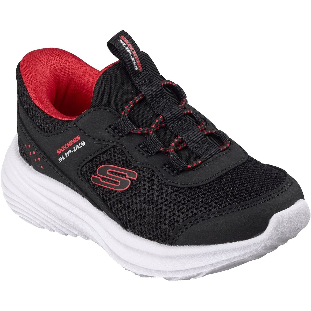 Skechers Bounder Pro Black/Red Trainers