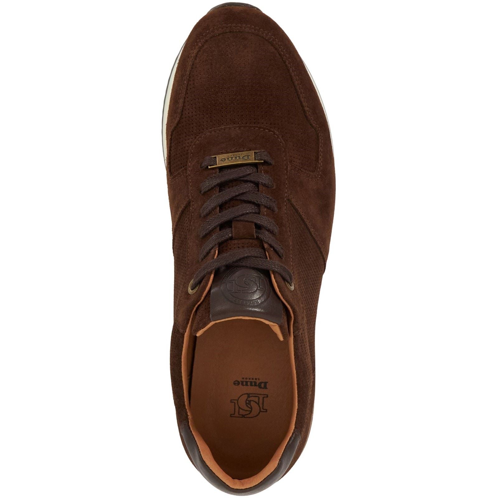 Dune Trilogy Suede Men's Brown Lace-Up Shoes
