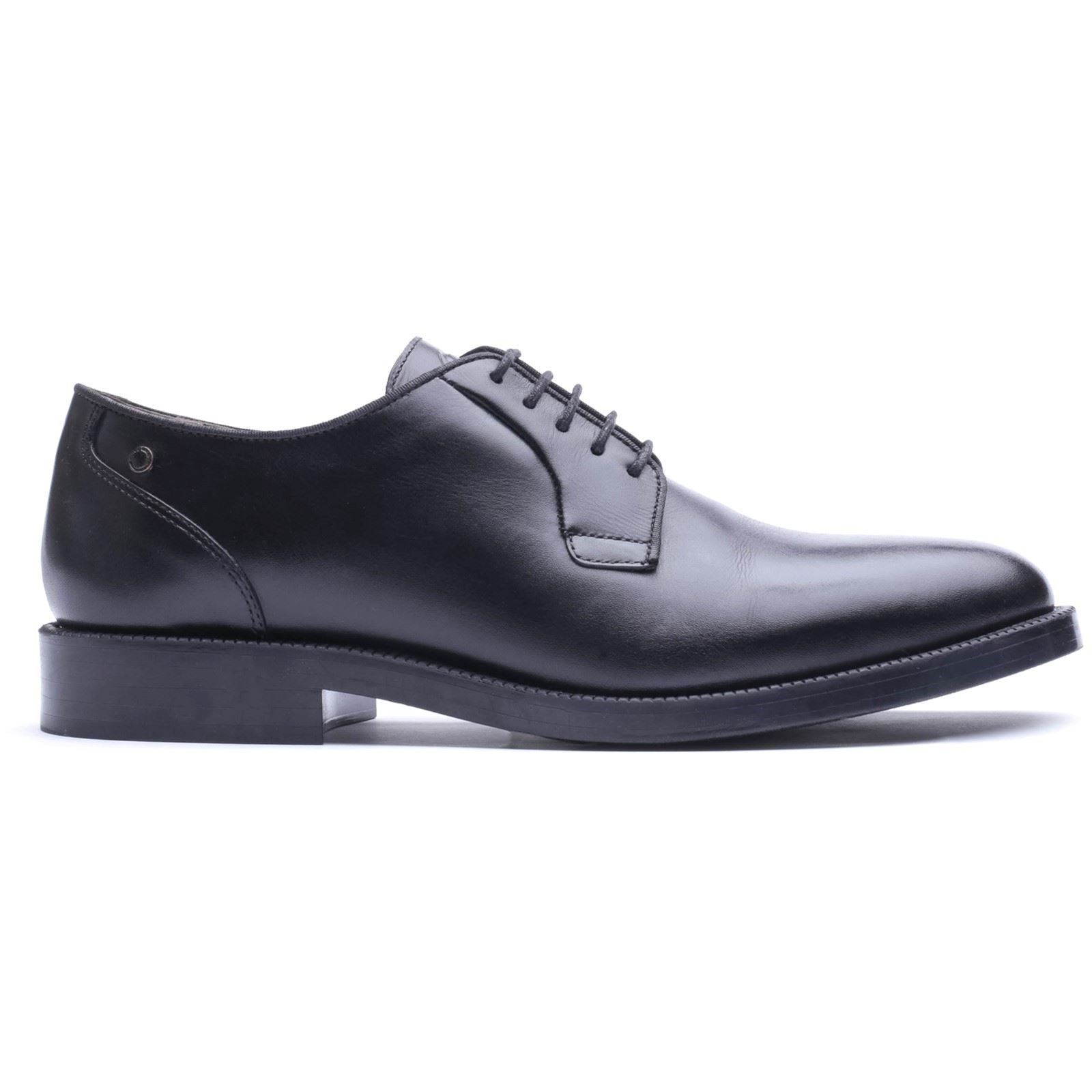 Base London Luca Leather Men's Black Derby Shoes