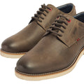 Pod Hampton Leather Men's Grey Lace-Up Shoes