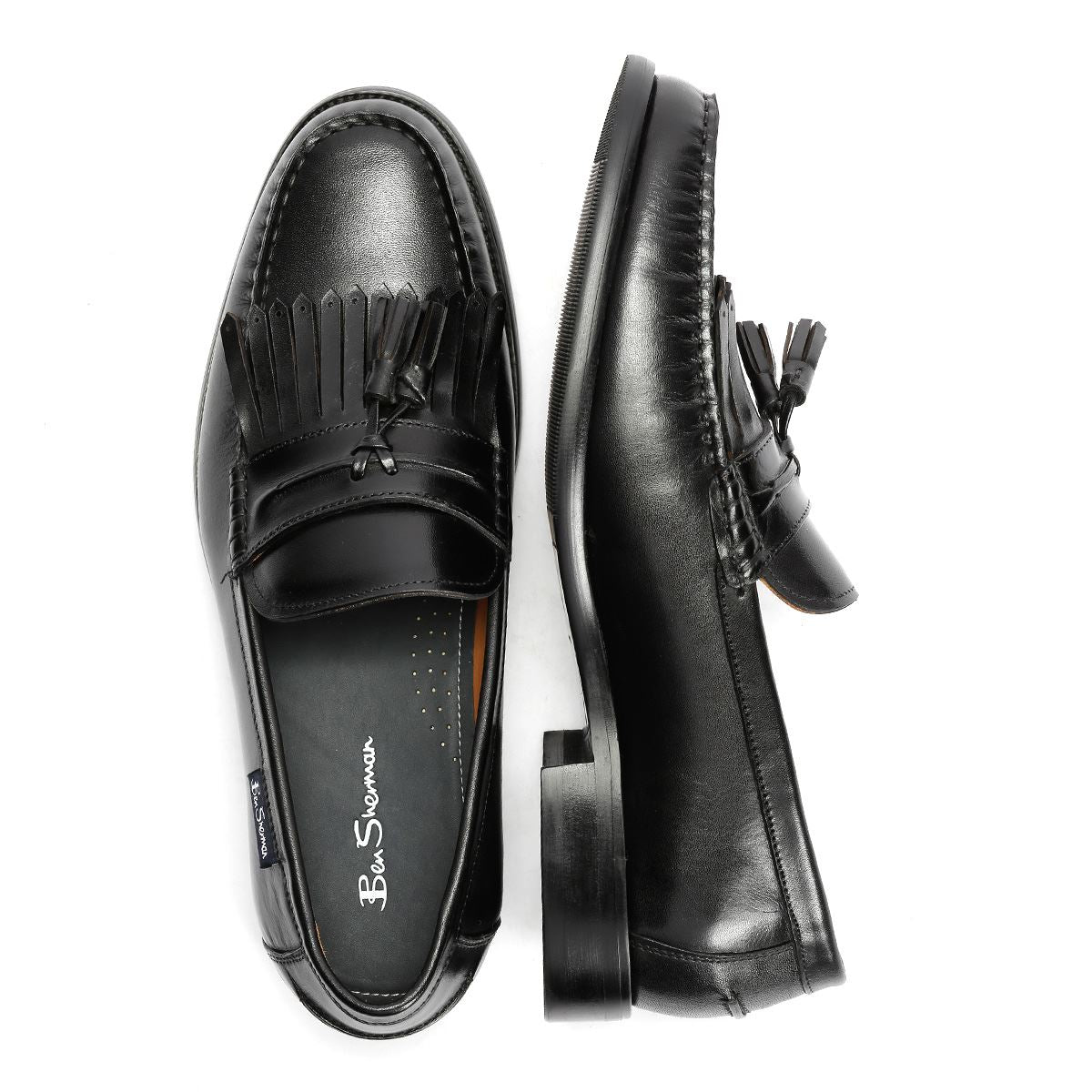Ben Sherman Buster Leather Men's Black Loafers