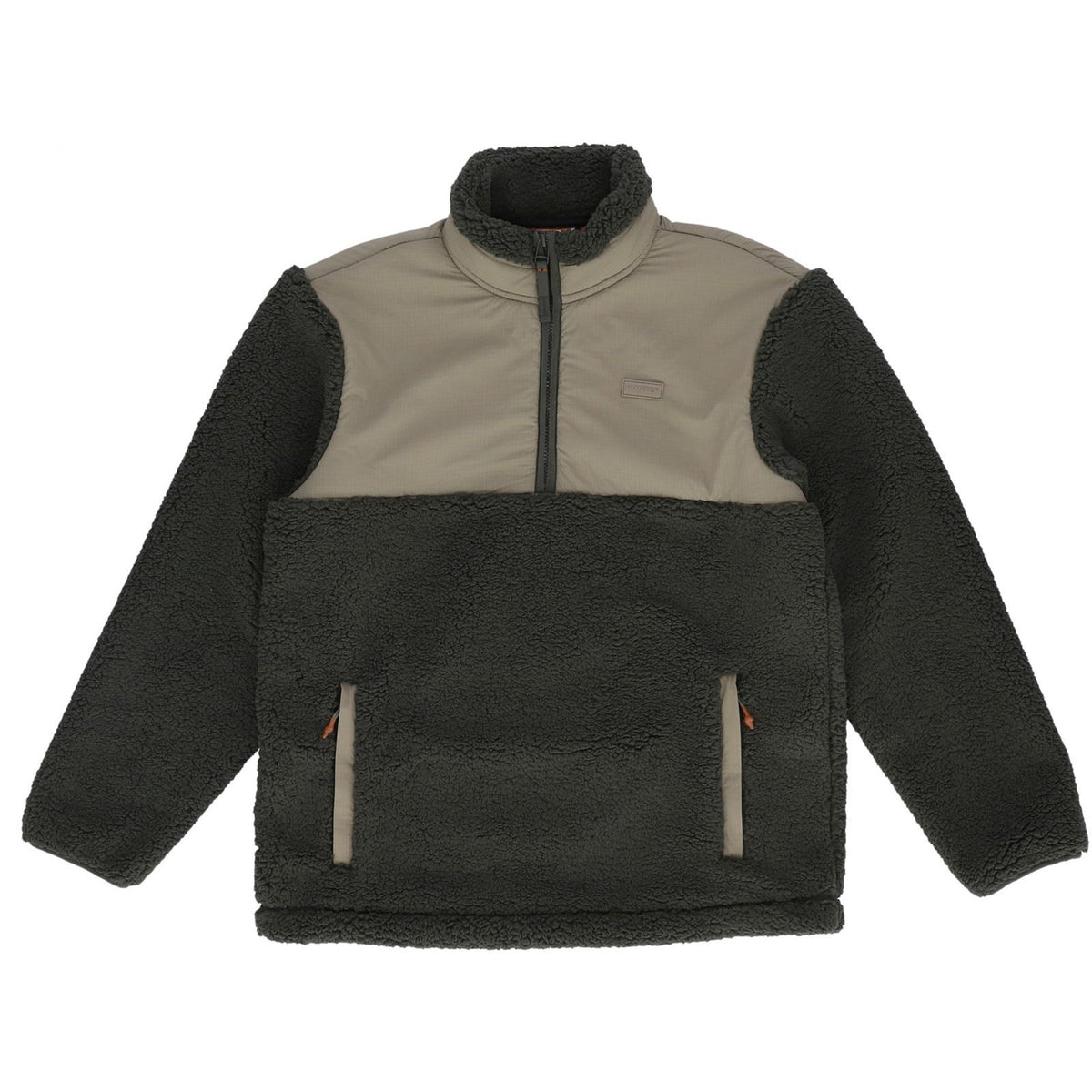 Hunter Elements 1/4 Zip Borg Fleece Polyester Men's Green Fleece Pullover