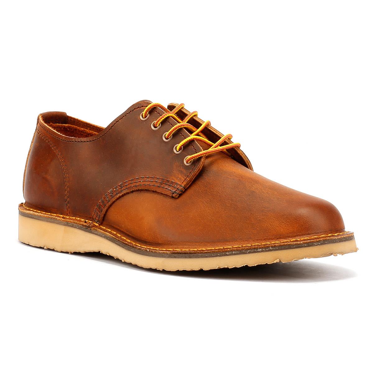 Red Wing 3604 Weekender Oxford Rough & Tough Leather Men's Copper Lace-Up Shoes