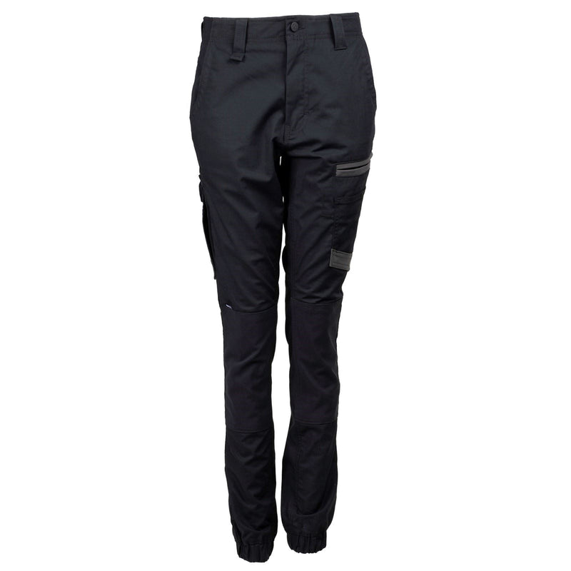 Hard Yakka Raptor Cuffed Cotton Women's Black Outdoor Trousers