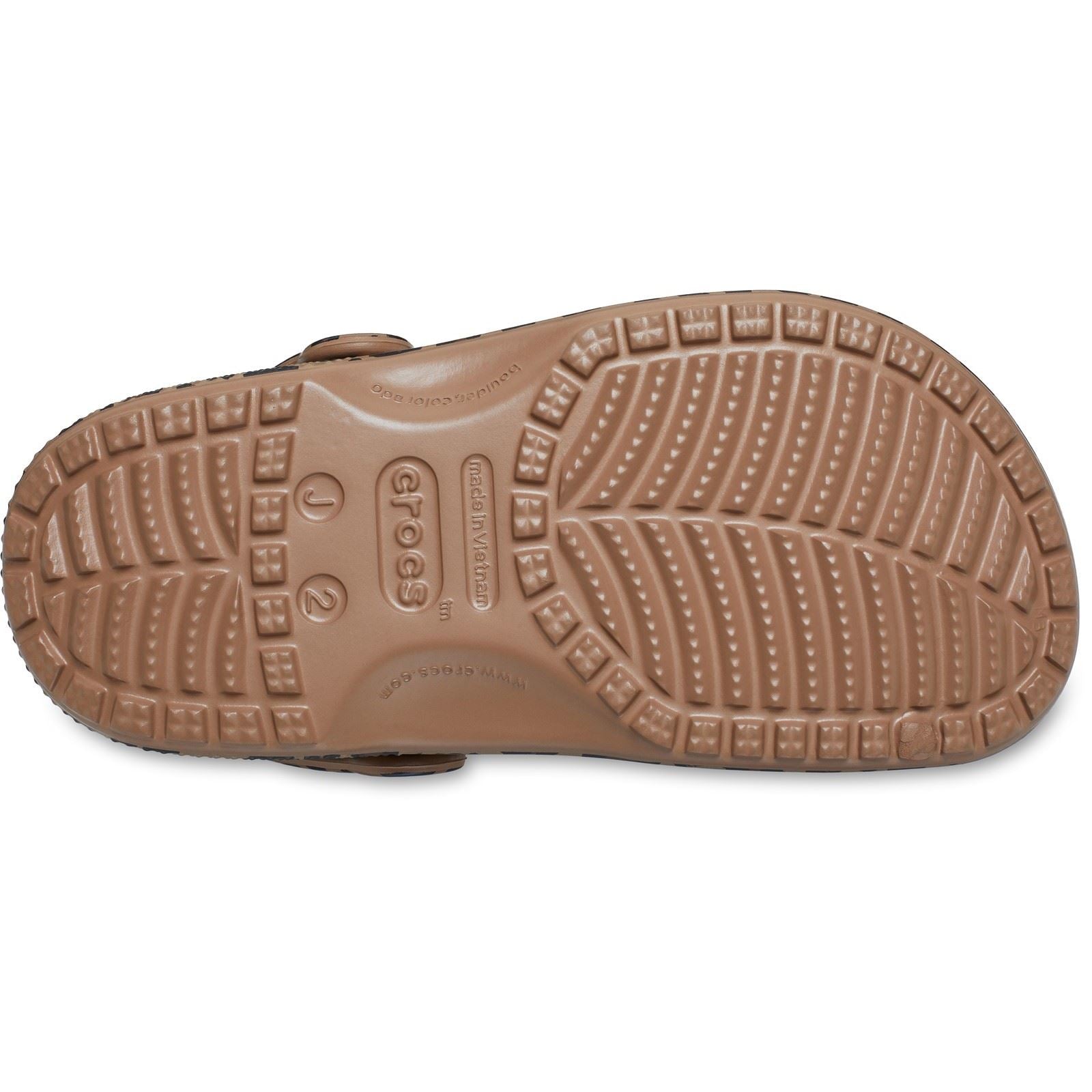 Crocs Classic Animal Kid EVA Girl's Sepia/Leopard Casual Shoes - Clogs
