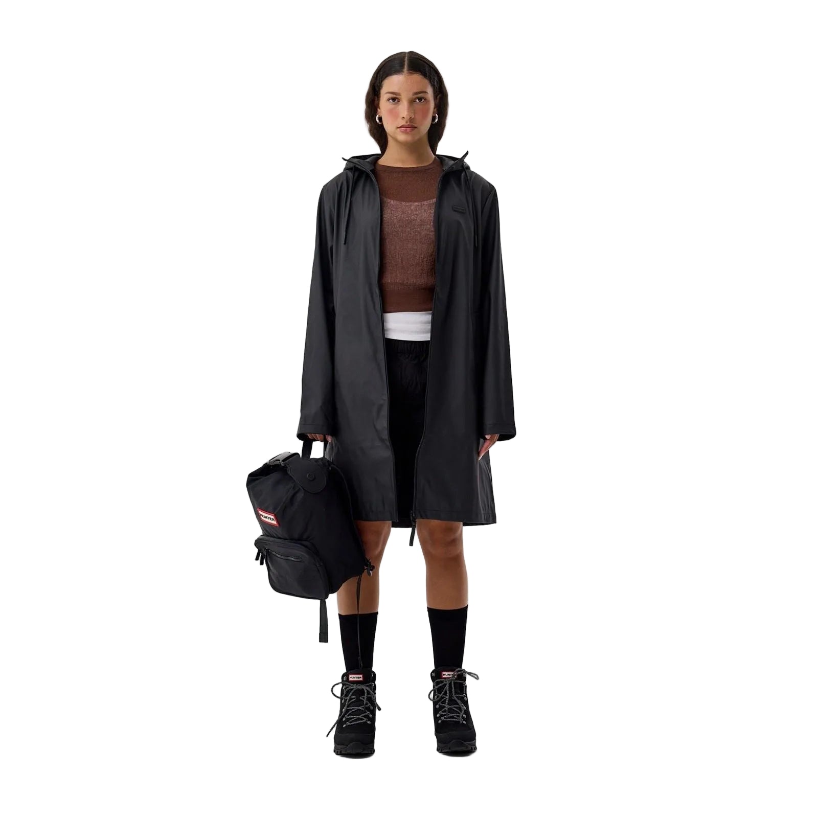 Hunter Andrea Black Rain Coat