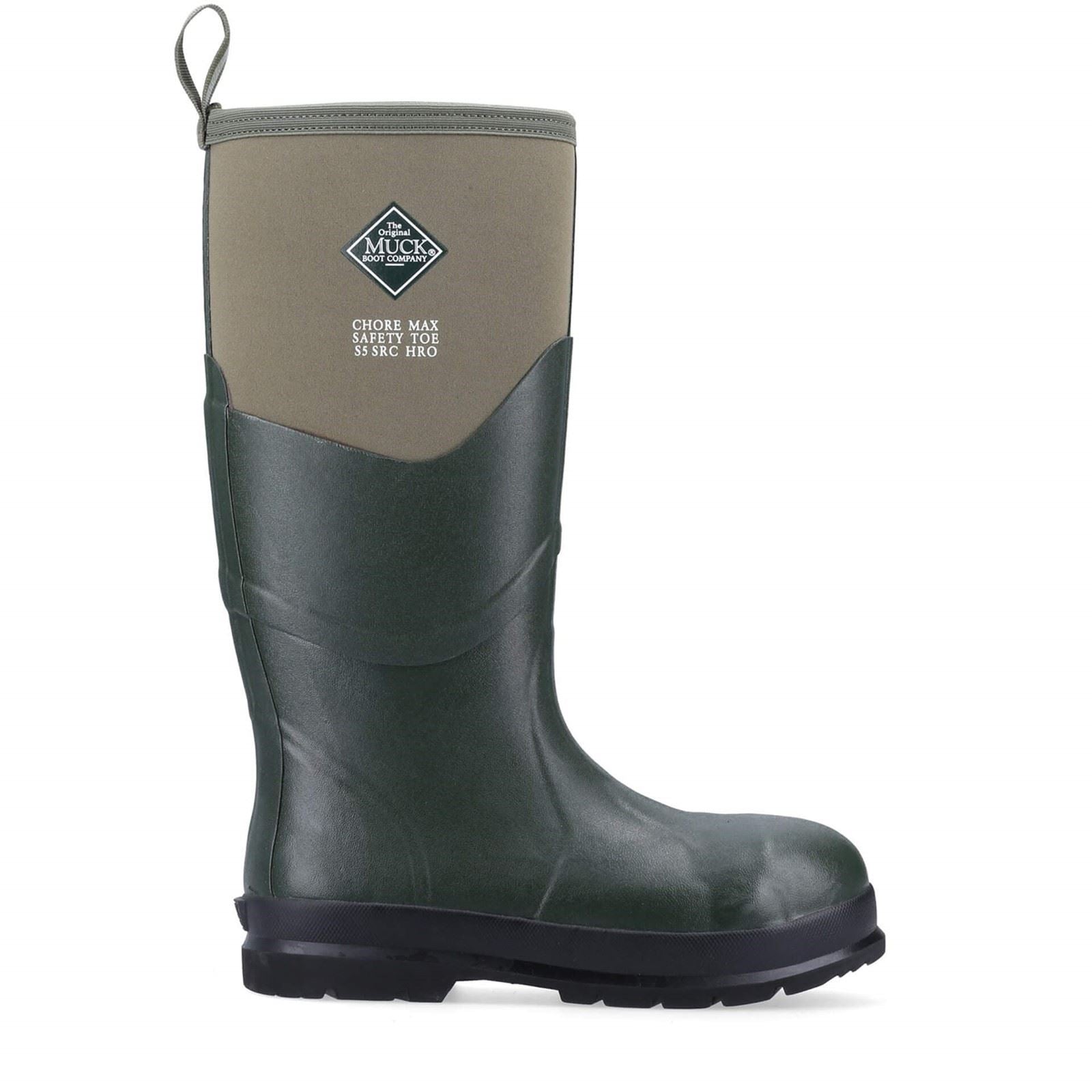 Muck Boots Chore Max S5 Rubber Moss Wellington Boots