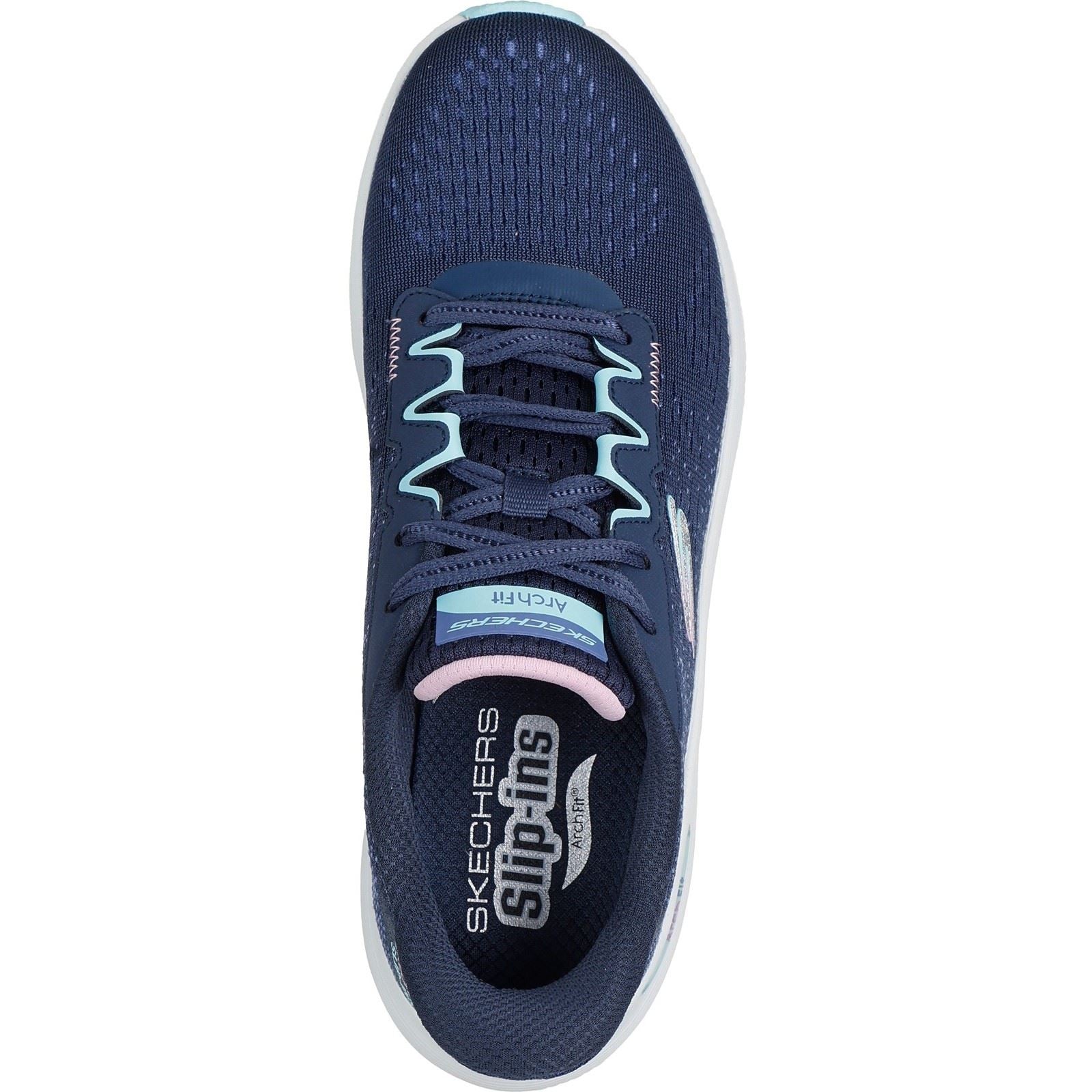 Skechers Arch Fit 2.0 Fresh Pace Textile Women's Navy/Multi Trainers