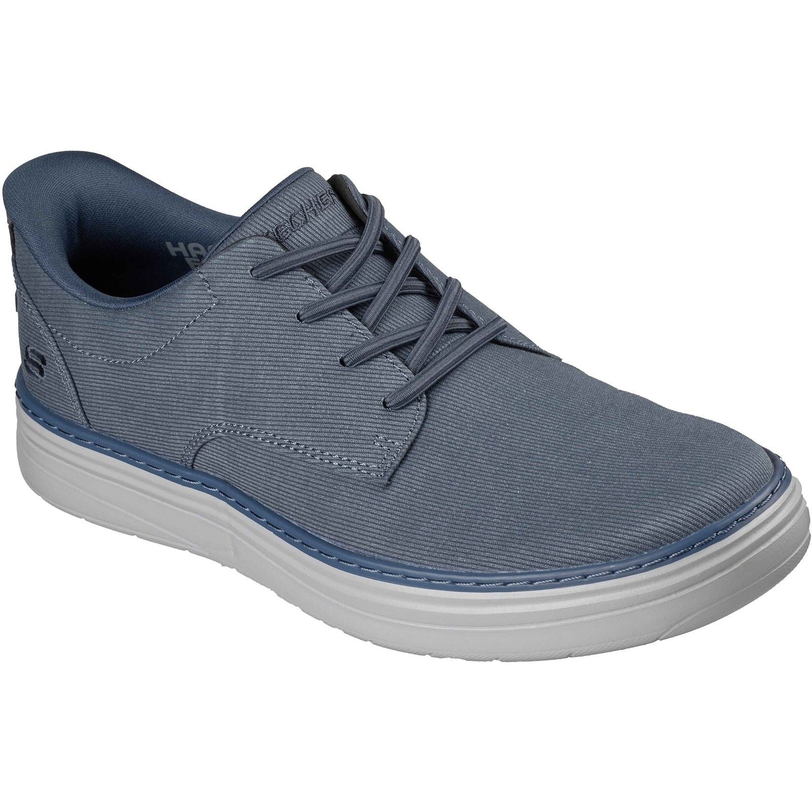 Skechers Hyland Justino Textile Men's Navy Lace-Up Shoes