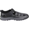 Hush Puppies Rucker Leather Men's Black Sandals