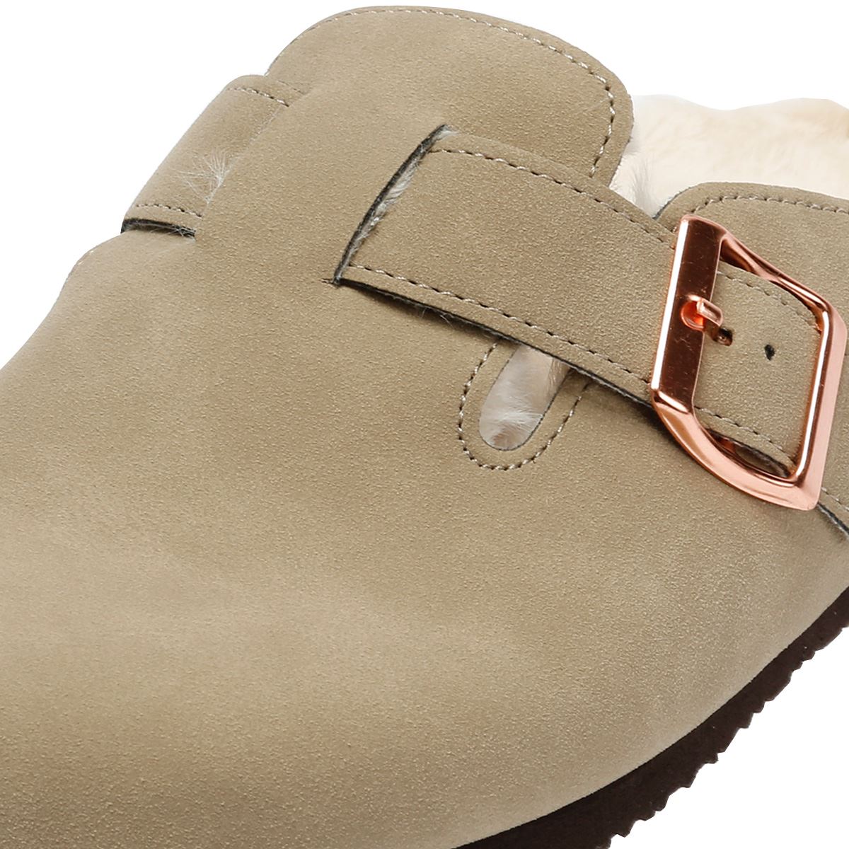 Penguin Poppy Fur Suede Women's Sand Mules