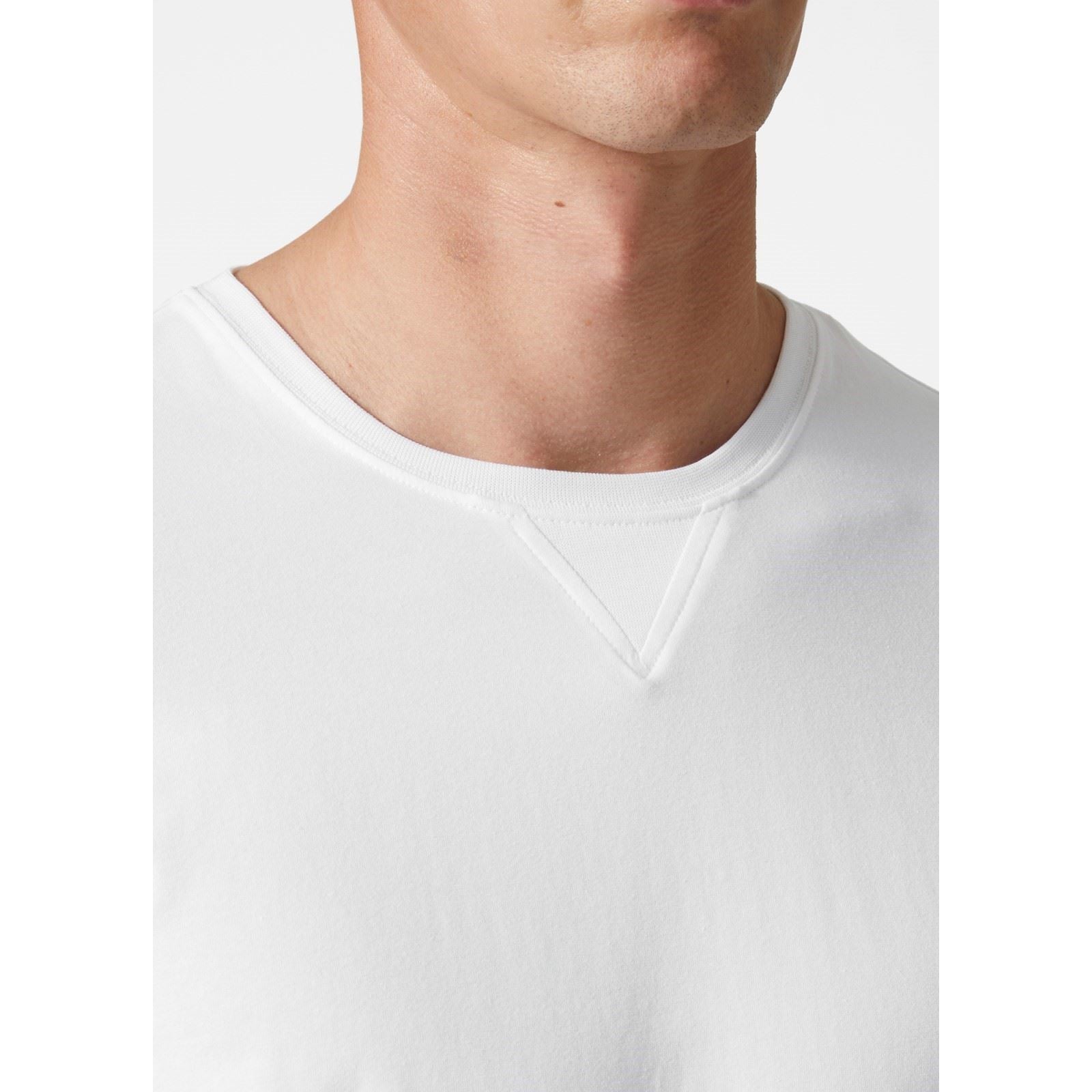 Helly Hansen Workwear Logo Longsleeve Cotton Men's White T-Shirt