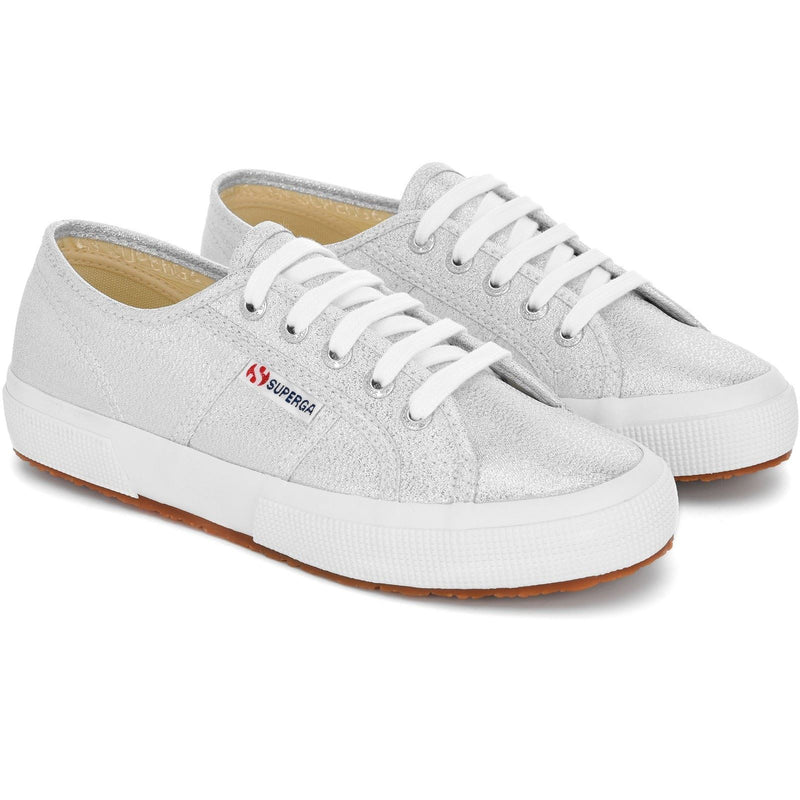 Superga 2750 Lamew Synthetic Women's Grey Silver Trainers