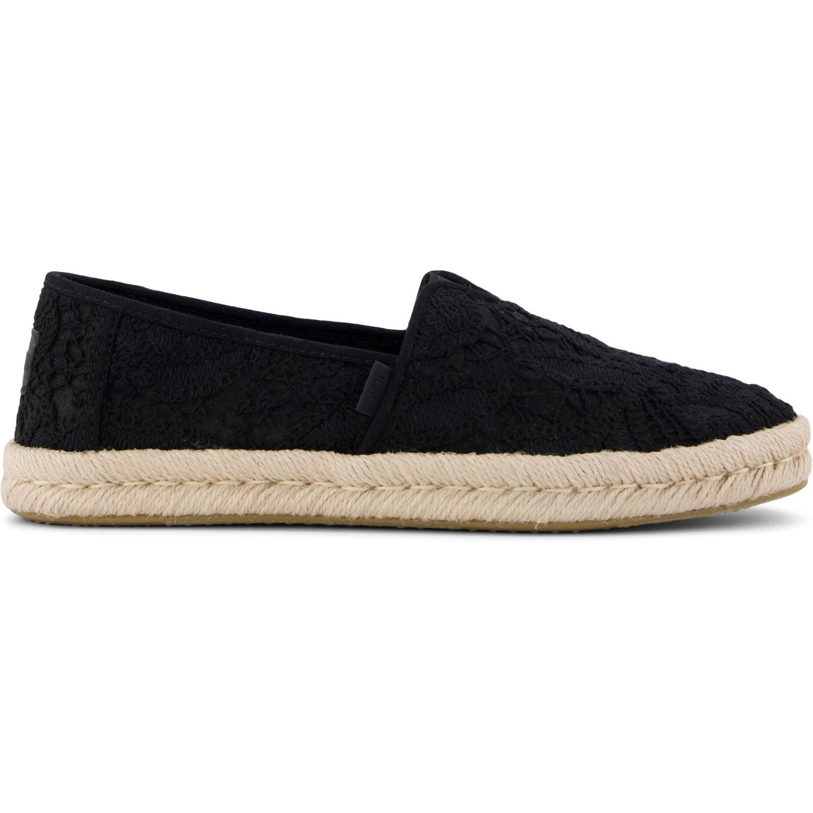 TOMS Alpargata Rope 2.0 Shoe Cotton Women's Black Espadrilles
