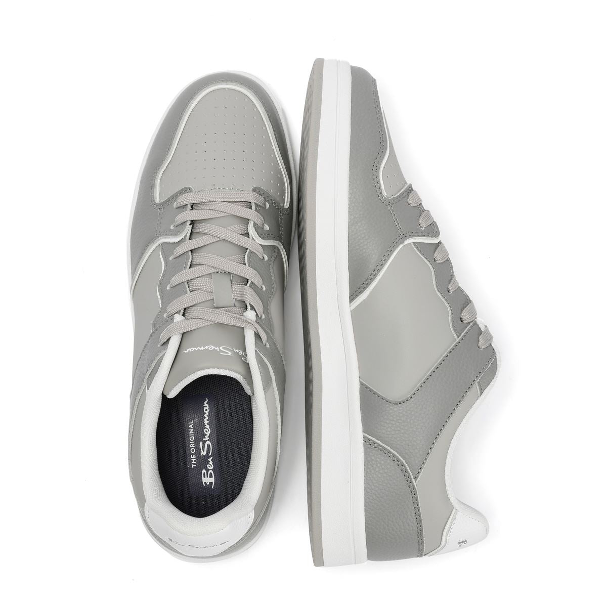 Ben Sherman Club Leather Men's Grey Trainers