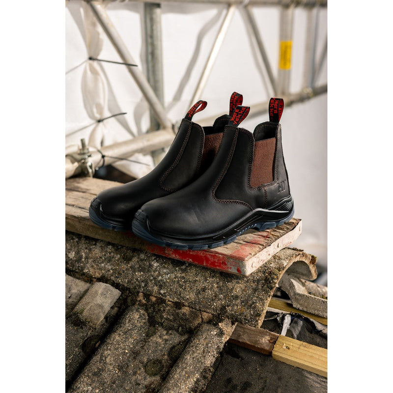 Hard Yakka Banjo Leather Brown Safety Boots
