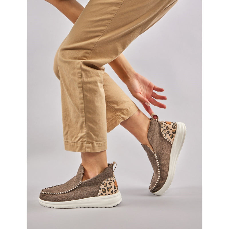 HEYDUDE Denny Cotton Women's Leopard Boots