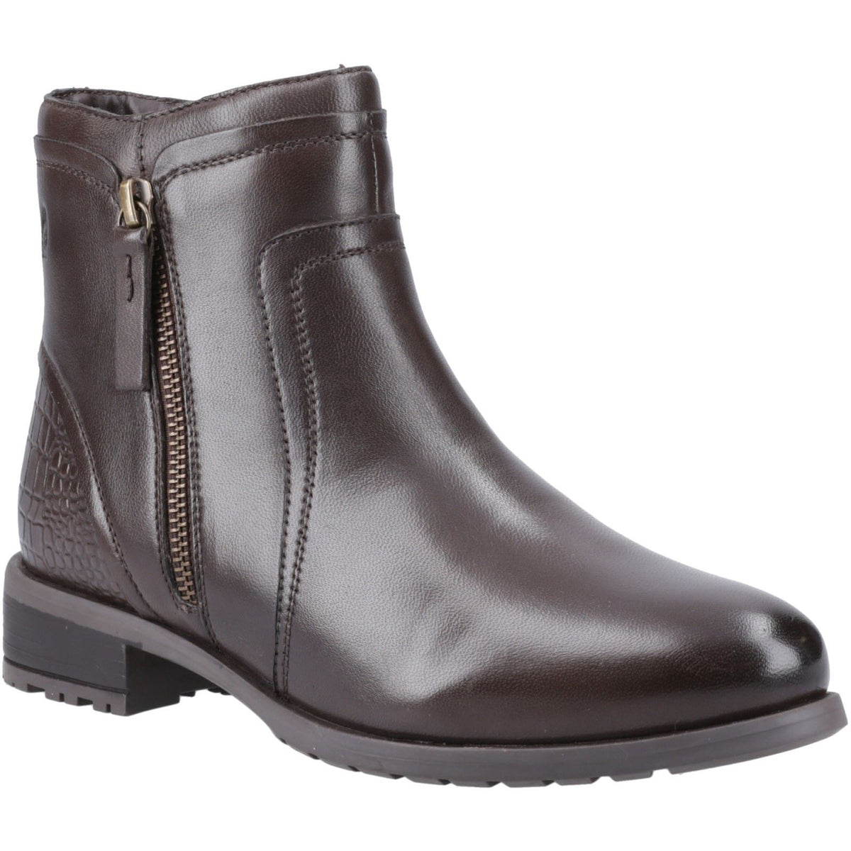 Hush Puppies Scarlett Leather Women's Brown Boots