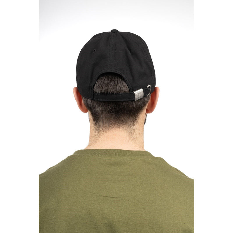 Caterpillar Trademark Cotton Adults Black Baseball Caps