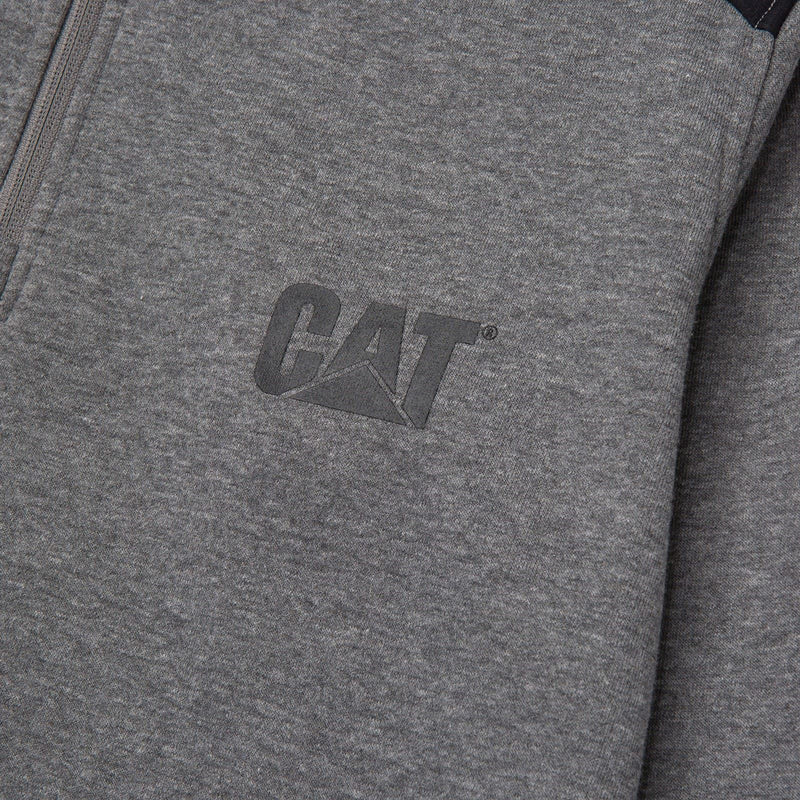 Caterpillar Essential 1/4 Zip Polyester Men's Grey Sweatshirt