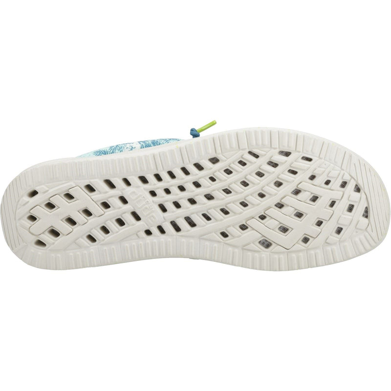 HEYDUDE Wally H2O Tropical Nylon Men's Blue Tropical Boat Shoes