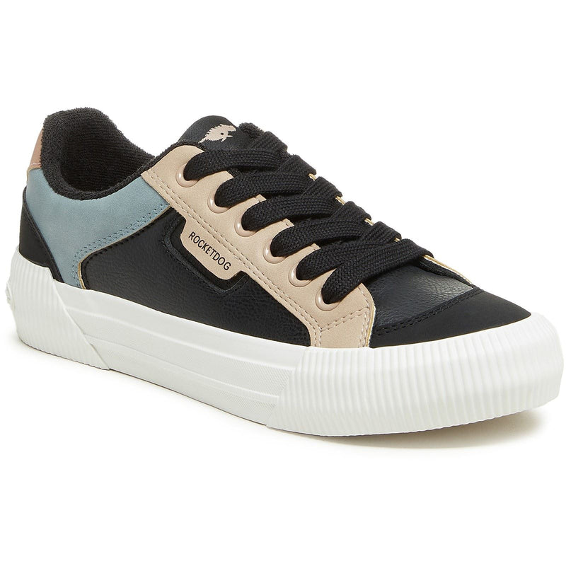 Rocket Dog Cheery Blocked Sporty Synthetic Women's Black Combo Trainers