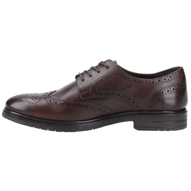 Hush Puppies Santiago Leather Men's Brown Brogues Shoes