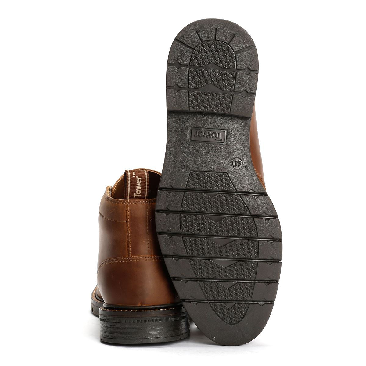 Tower London Armour Chukka Lace Up Leather Men's Tan Boots