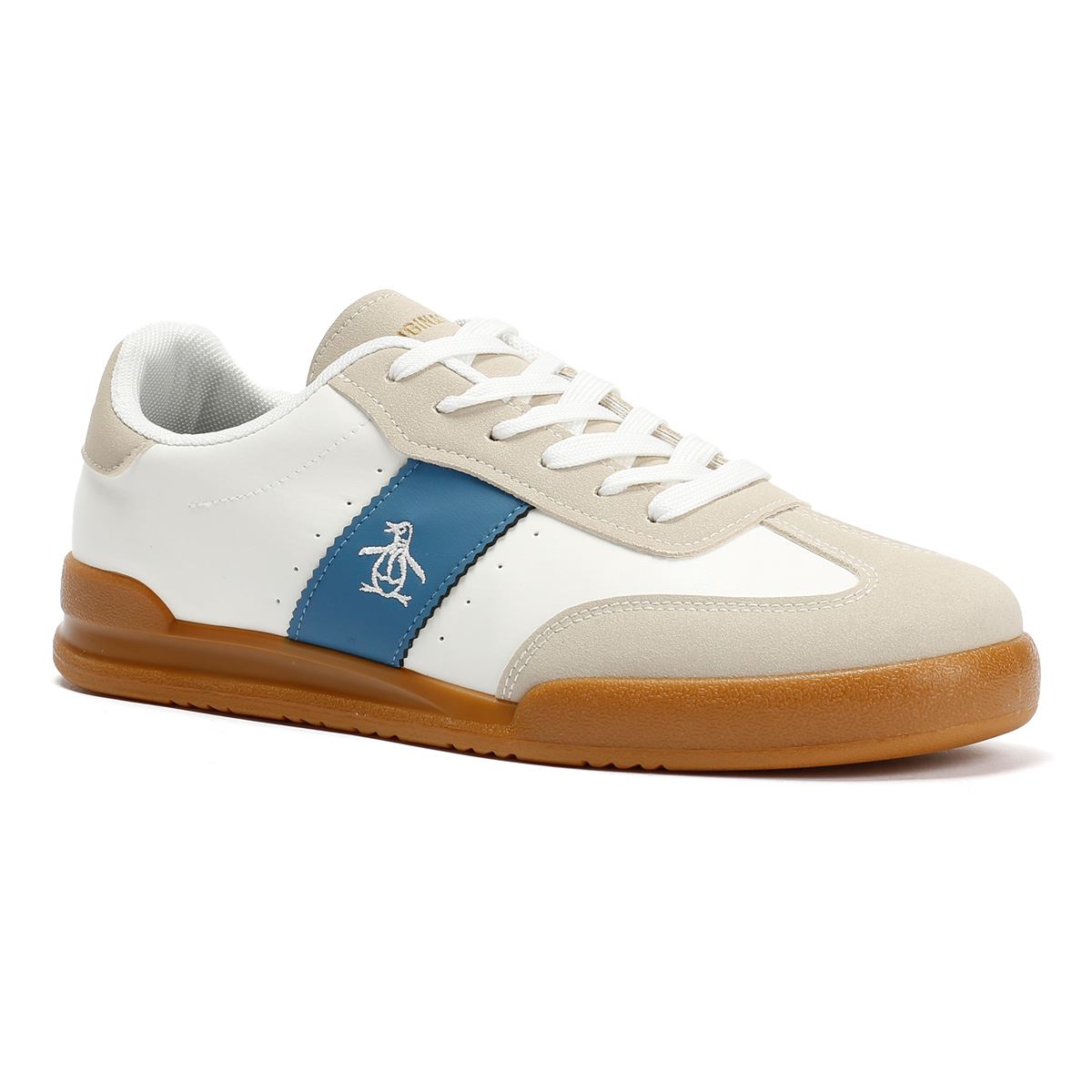 Penguin Giovanni Men's White Trainers