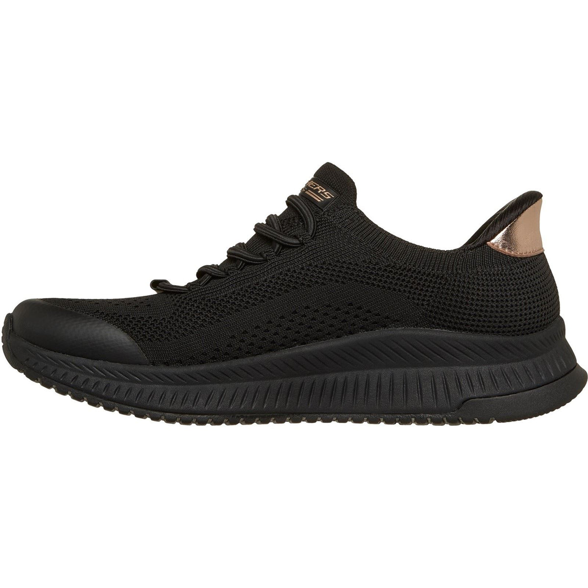 Skechers BOBS Sport Squad 4 Dire Step Polyester Women's Black Trainers
