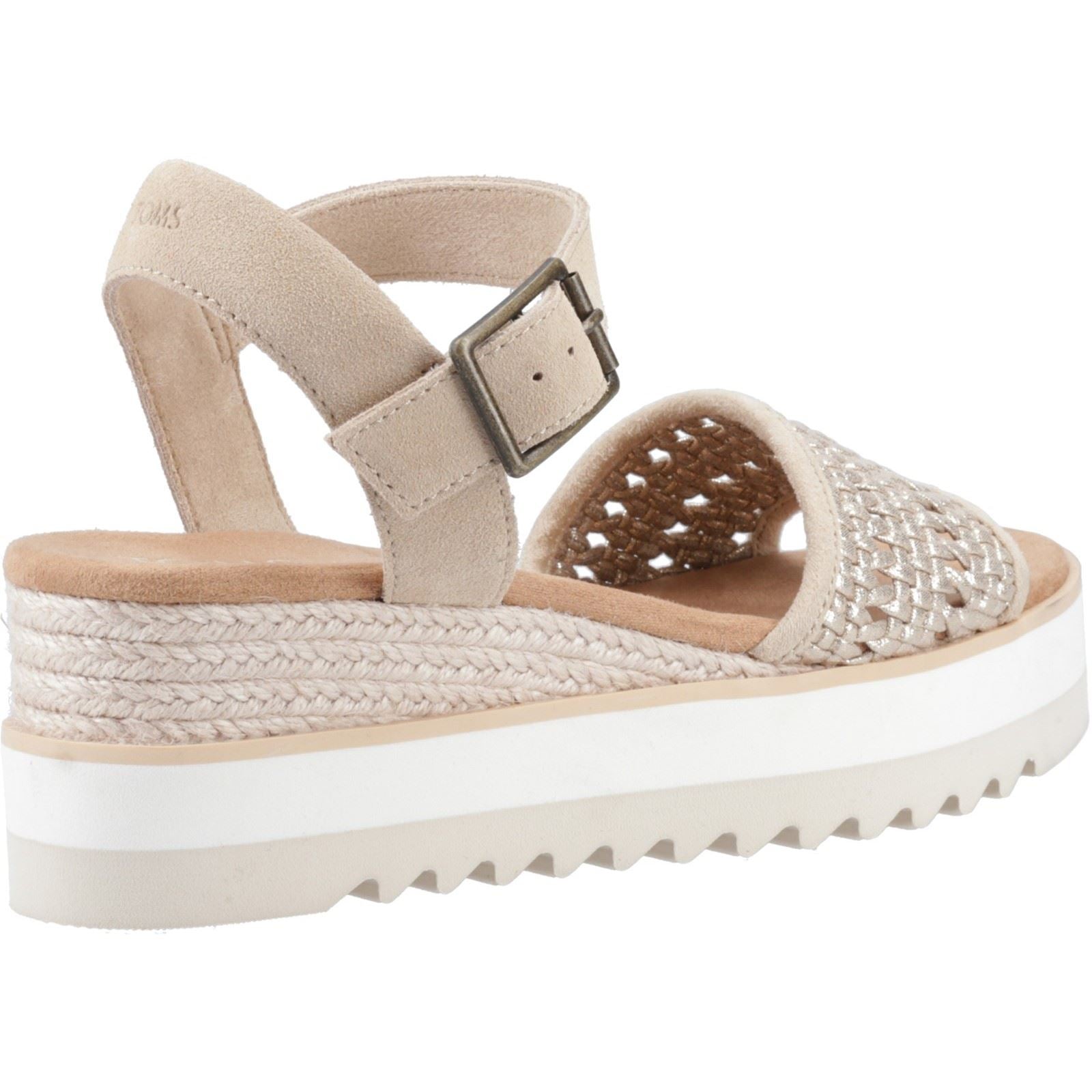 TOMS Diana Leather Women's Champagne Sandals