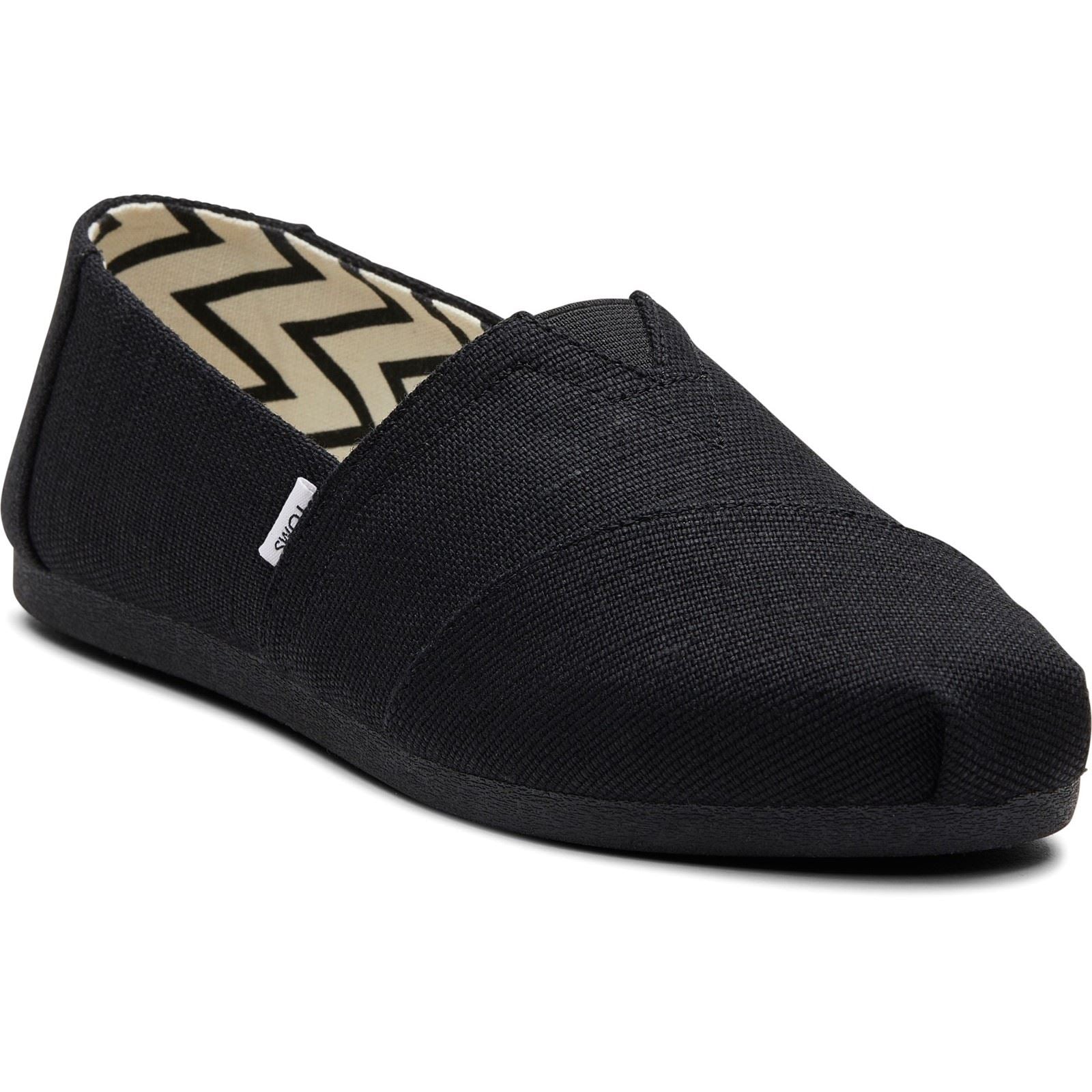 TOMS Alpargata Classic Cotton Women's Black Espadrilles