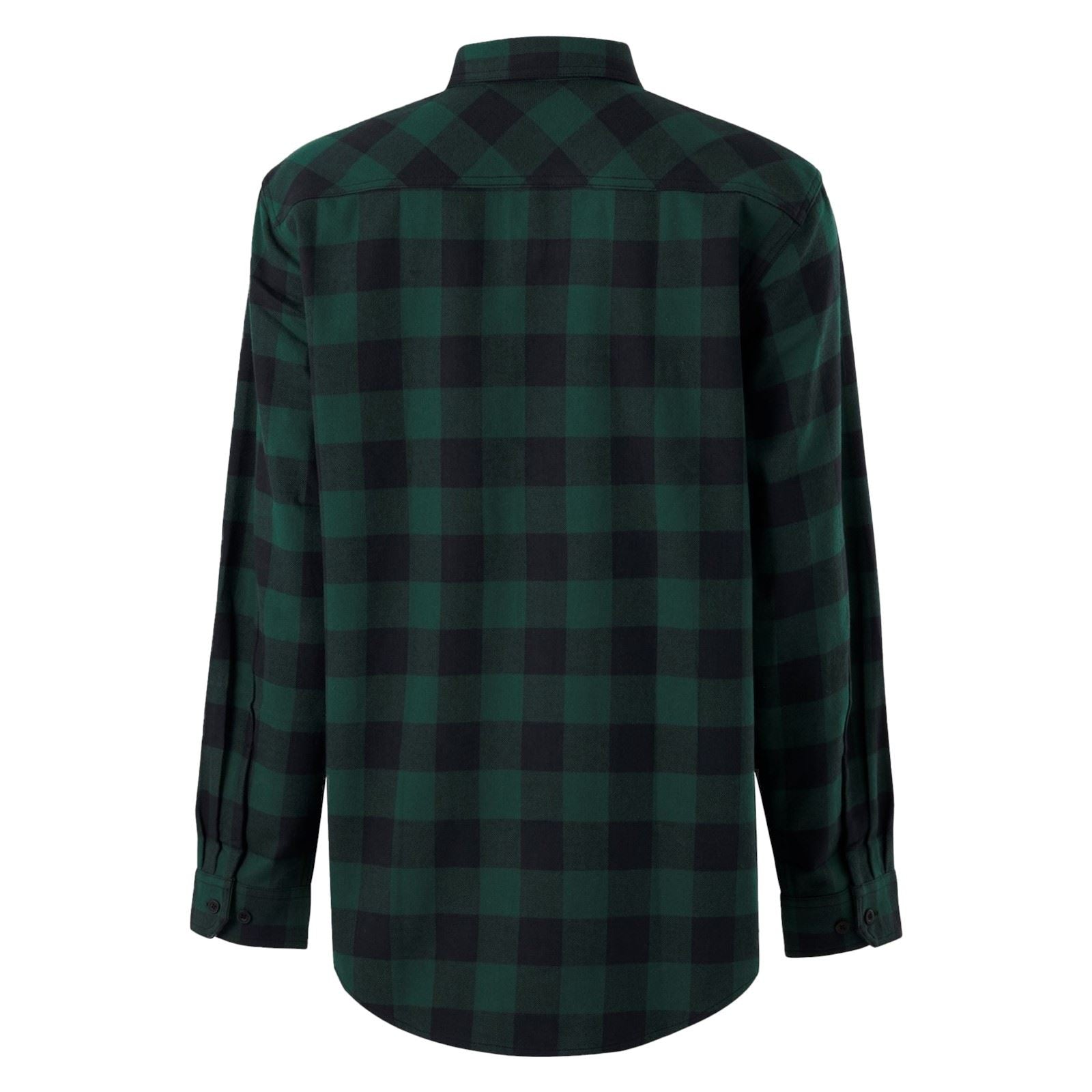 Hard Yakka Long Sleeve Check Flannel Cotton Men's Green Casual Shirt