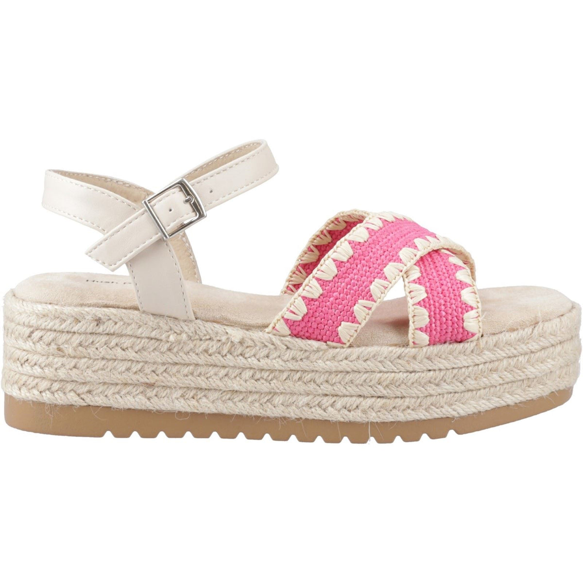 Hush Puppies Jemma Espadrille Synthetic Women's Fuchsia Sandals