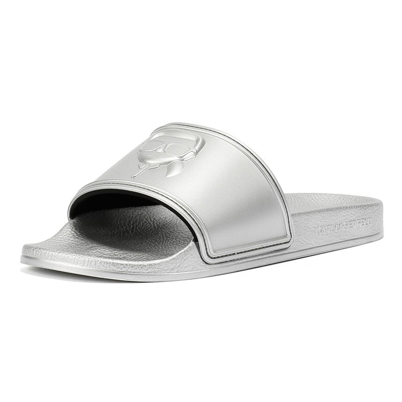 Karl Lagerfeld Kondo 2.0 Karl NFT Women's Silver Slides