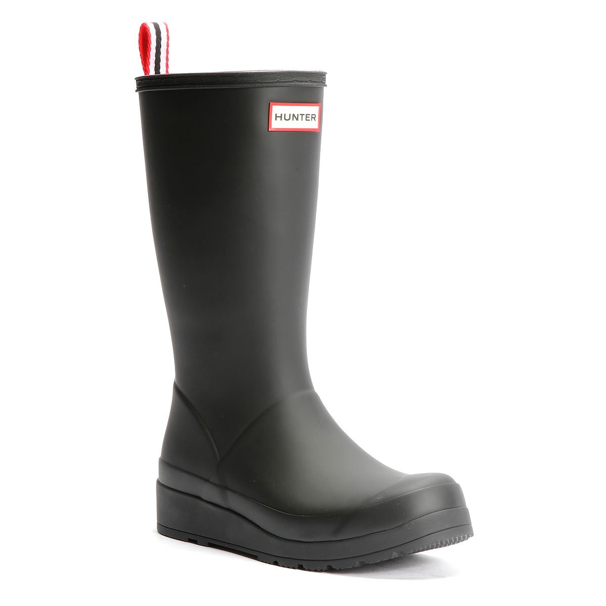 Hunter Play Tall Rubber Women's Black Wellington Boots