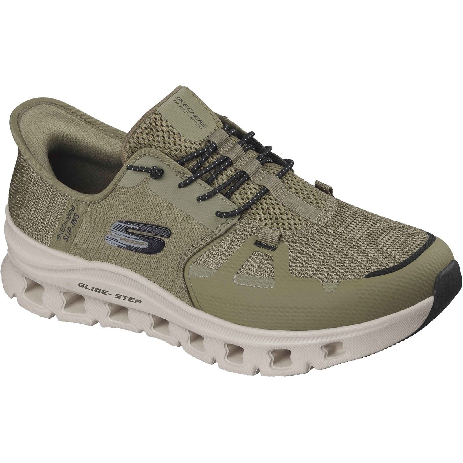 Skechers Glide-Step Pro Textile Men's Olive/Black Standard Trainers