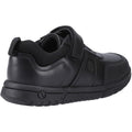 Hush Puppies Sutton Bungee Leather Junior Black Lace-Up Shoes