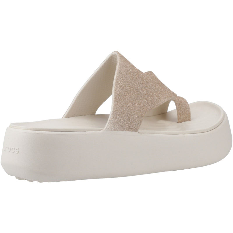 Crocs Getaway Toe Loop Synthetic Women's Stucco Sandals