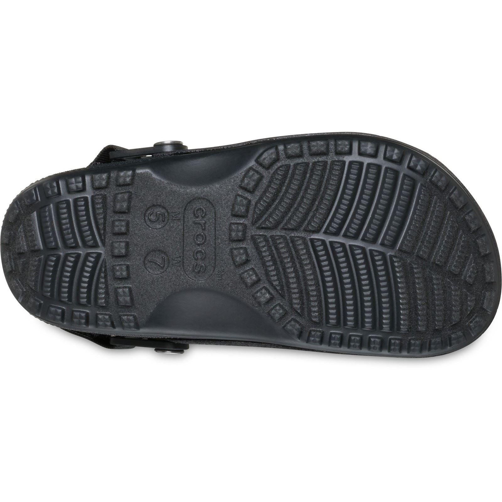 Crocs Classic Crafted Vegan Textile Blend Women's Black Clogs