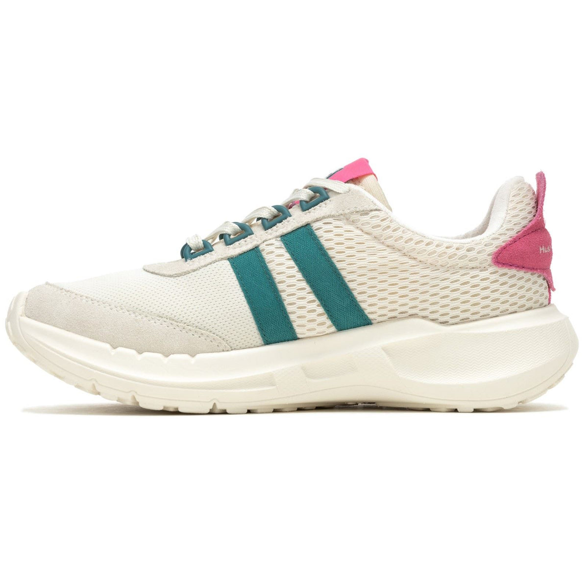Hush Puppies Seventy8 Retro Runner Suede Women's Stone/Pink Trainers
