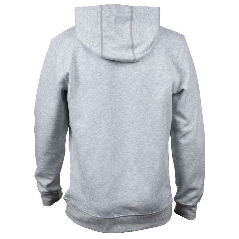 Hard Yakka Embossed Pullover Cotton Men's Grey Hooded Sweatshirt