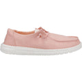 HEYDUDE Wendy Canvas 100% Cotton Women's Pink Loafers